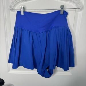 aerie offline real me pleated Royal Blue shorts NWT large